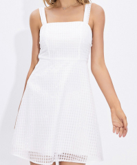 OMONSIM Wholesale summer small fragrance white suspender skirt women's new slim and niche gentle style dress