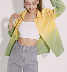 OMONSIM Wholesale Early Autumn Lazy Wind Long Sleeve Shirt Tops Women's New Western Style Design Tops