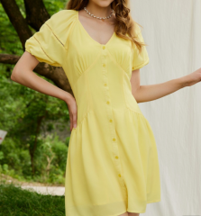 OMONSIM Wholesale niche high-end dress summer new waist slim fashionable temperament short skirt