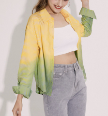 OMONSIM Wholesale Early Autumn Lazy Wind Long Sleeve Shirt Tops Women's New Western Style Design Tops