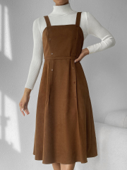 OMONSIM Wholesale summer autumn elegant tank suspender skirt women's new slim and niche gentle style dress