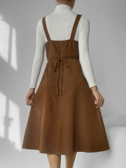OMONSIM Wholesale summer autumn elegant tank suspender skirt women's new slim and niche gentle style dress