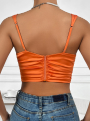 OMONSIM Wholesale Women's Solid Tank Top Summer New Tight Sexy Asymmetric Hem Vest Women