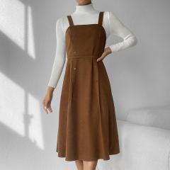 OMONSIM Wholesale summer autumn elegant tank suspender skirt women's new slim and niche gentle style dress