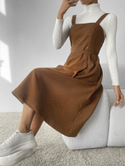 OMONSIM Wholesale summer autumn elegant tank suspender skirt women's new slim and niche gentle style dress