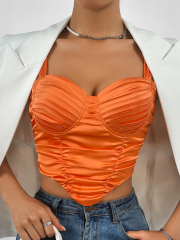 OMONSIM Wholesale Women's Solid Tank Top Summer New Tight Sexy Asymmetric Hem Vest Women