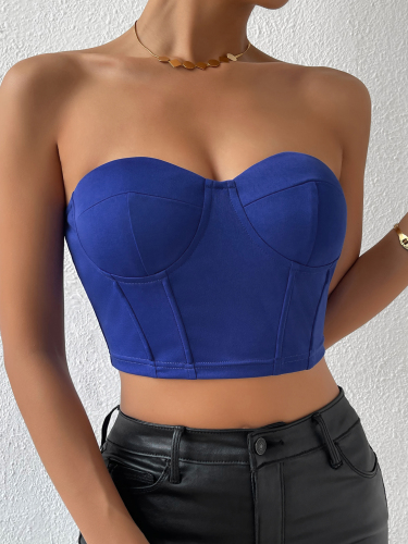 OMONSIM Wholesale Sexy Tube Tops off Shoulder Bow Tank Top for Women