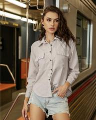 OMONSIM Wholesale Early Autumn Lazy Wind Long Sleeve Shirt Tops Women's New Western Style Design Tops