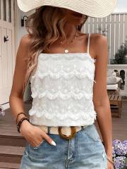 OMONSIM For Women Elegant sleeveless spaghetti strap casual dress