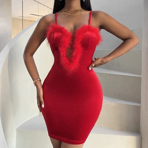 OMONSIM For Women Sexy Sleeveless Hip Wrap Dress,Sexy Dresses