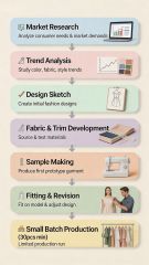 From Market Research to 30pcs Production – 30pcs MOQ | Designer Dress · Developed for Your Brand