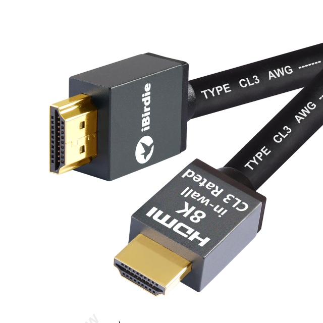 8K 48Gbps HDMI 2.1 Cable CL3 in Wall Rated