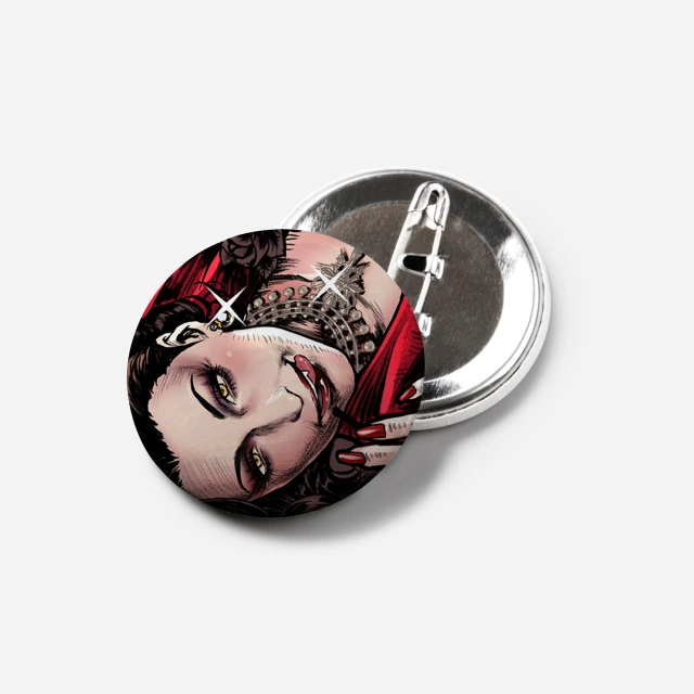 Lady D Pin Button - Back to 1920s