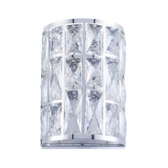 Luxury wall lamp, with K9 high quality crystal,1 Light in Chrome Finish, amount in Hotel,villa, Home,Restaurant