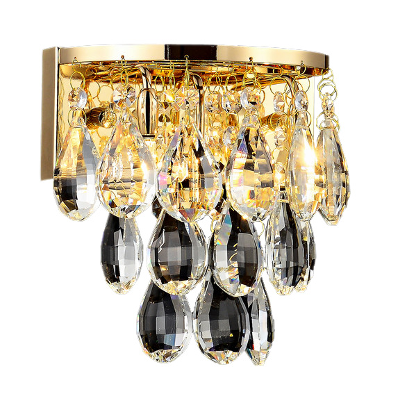 Clear crystal wall lamp, home decorative wall lamp, modern luxury k9 crystal wall lamp.