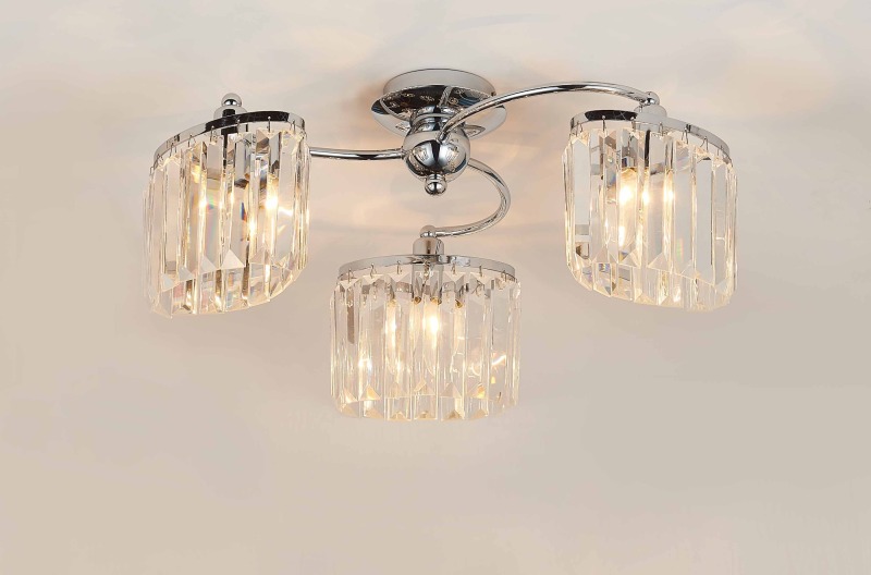 High Quality pendant lamp,Clear crystal,3 lights in Chrome Finish, mounted in hotel,Villa,Home,Restaurant ,with E27 lampholder.
