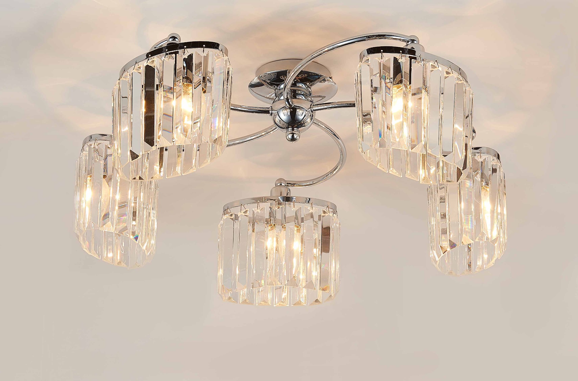 High Quality pendant lamp,Clear crystal,3 lights in Chrome Finish, mounted in hotel,Villa,Home,Restaurant ,with E27 lampholder.
