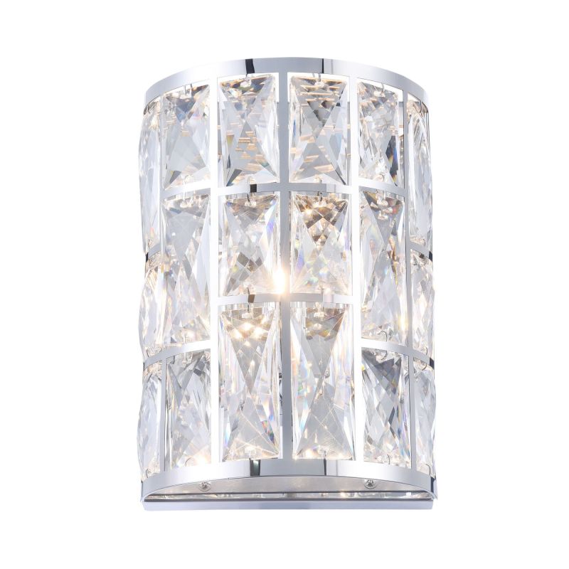 Luxury wall lamp, with K9 high quality crystal,1 Light in Chrome Finish, amount in Hotel,villa, Home,Restaurant
