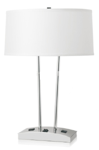 ဟိုတယ်ပရောဂျက် စားပွဲတင်မီးအိမ်၊ စားပွဲတင်မီးချောင်း ဒီဇိုင်းပုံစံ Satin နီကယ်ရောင်ဖြင့် အထည်အလိပ်ဖြင့် ခေတ်မီသောပုံစံ