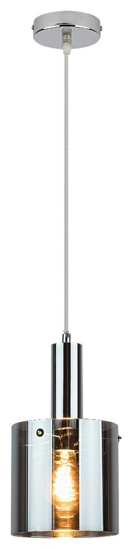 ခေတ်မီရိုးရှင်းသော စားသောက်ဆိုင်အလင်းရောင်၊ မီးခိုးမှန်၊ Chrome တွင် အလင်းရောင် ၁ ခု၊ အိမ်၊ ဘား၊ ထမင်းစားခန်းတွင် တွဲလောင်း