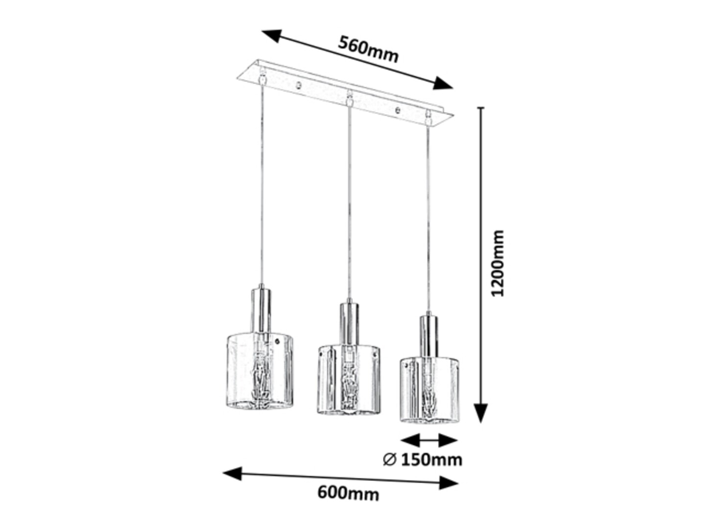 ခေတ်မီရိုးရှင်းသော စားသောက်ဆိုင်အလင်းရောင်၊ မီးခိုးမှန်၊ Chrome တွင် အလင်းရောင် ၁ ခု၊ အိမ်၊ ဘား၊ ထမင်းစားခန်းတွင် တွဲလောင်း