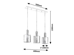 ခေတ်မီရိုးရှင်းသော စားသောက်ဆိုင်အလင်းရောင်၊ မီးခိုးမှန်၊ Chrome တွင် အလင်းရောင် ၁ ခု၊ အိမ်၊ ဘား၊ ထမင်းစားခန်းတွင် တွဲလောင်း