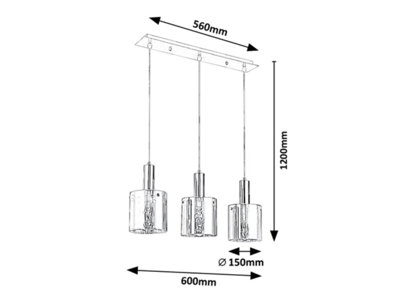 ခေတ်မီရိုးရှင်းသော စားသောက်ဆိုင်အလင်းရောင်၊ မီးခိုးမှန်၊ Chrome တွင် အလင်းရောင် ၁ ခု၊ အိမ်၊ ဘား၊ ထမင်းစားခန်းတွင် တွဲလောင်း