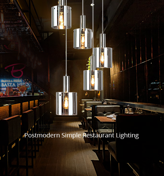 Postmodern simple restaurant lighting