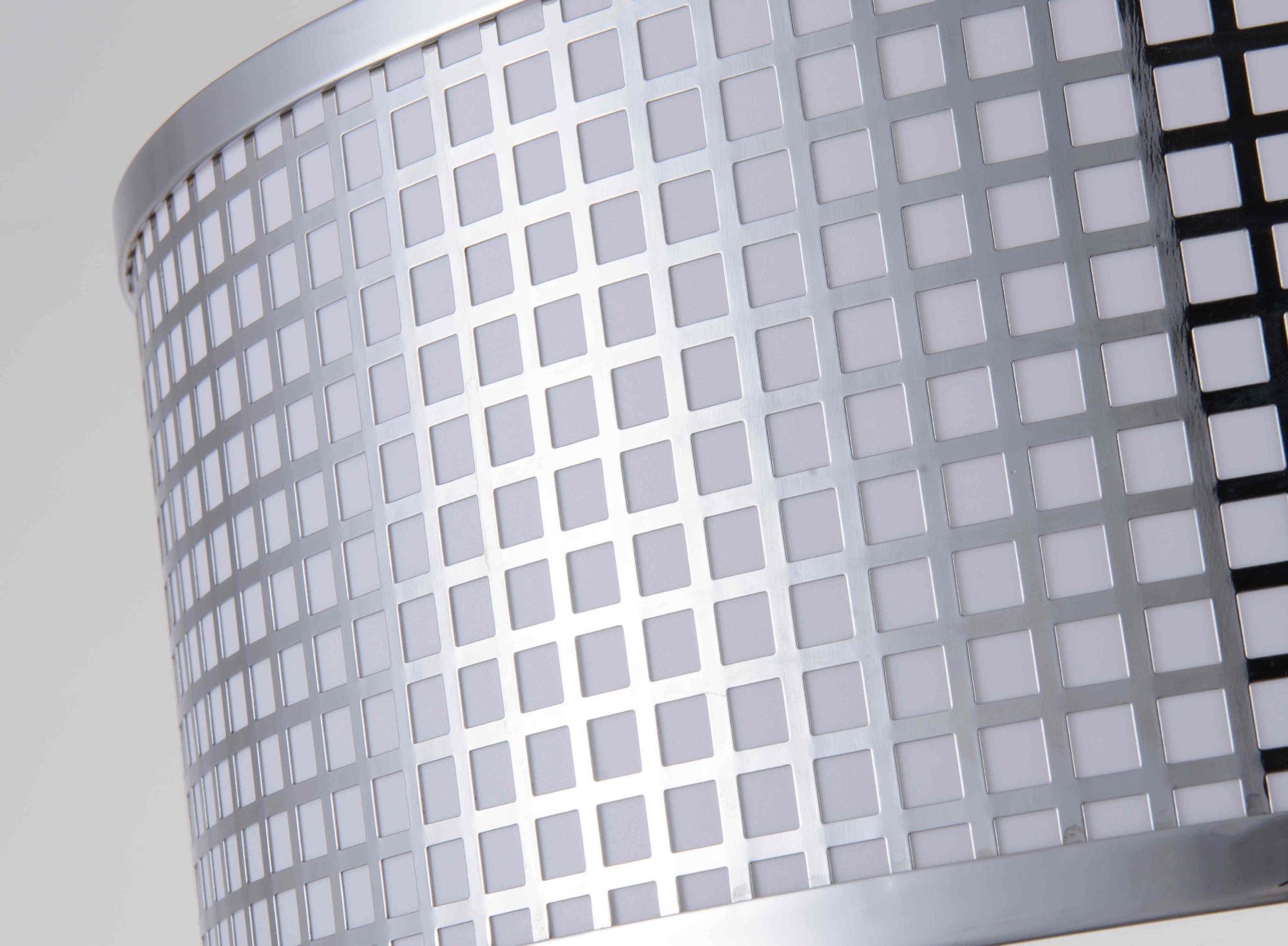 Lampada da soffitto moderna. Paralume rotondo in metallo con taglio in acciaio inossidabile, lampada da soffitto 2 X E26, montaggio in hotel, villa, casa, ristorante