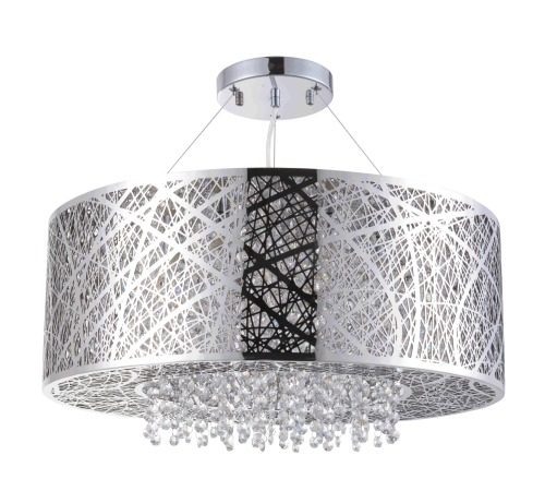 Abat-jour en acier inoxydable avec une combinaison de cristaux de bonne qualité, un luminaire élégant et charmant. Différentes dimensions de plafonniers et de lustres adaptés aux résidences de style européen et américain.