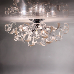 အလင်းရောင် 1 လက်လုပ် နံရံမှန် ၊ Luxury Design ၊ Colorful Glass .