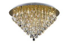 အဆင့်အတန်းမြင့် မီးချောင်းများ ၊ စိတ်ကြိုက်ဟိုတယ်ပရောဂျက် ၊ သံ အကြီးစား Crystal ဆွဲသီး တွဲလောင်း ဇိမ်ခံ ခေတ်မီ K9 Crystal Chandelier ၊ ရွှေ 12 ခေါင်း