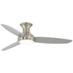 54 inch 3-ABS Blade LED smart Ceiling Fan for Bedroom,Living Room,Office,Hotel,Villa,White,Black,Satin Nickel finish,3 color available