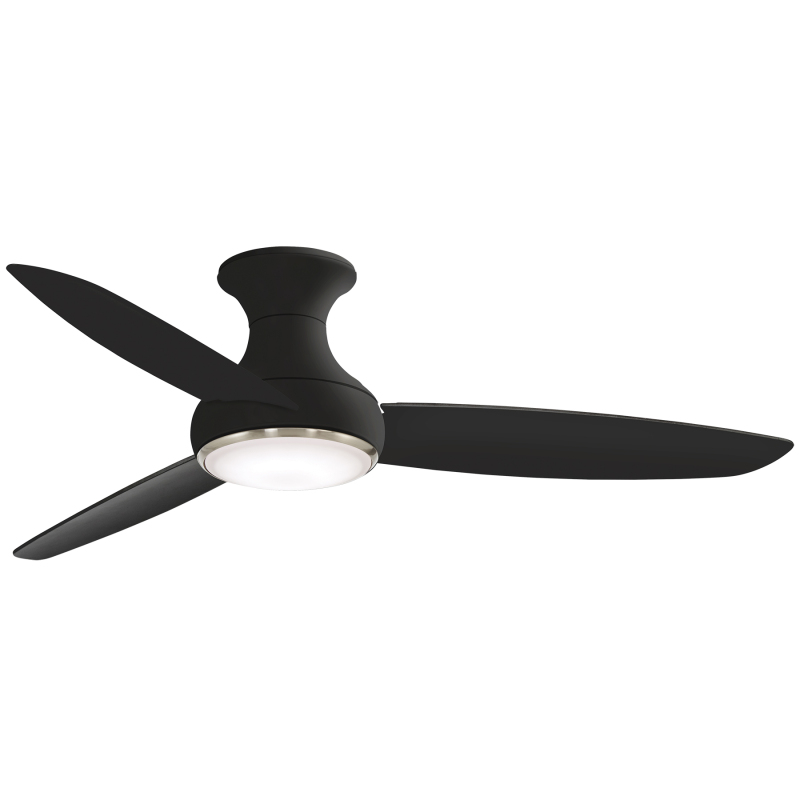 54 inch 3-ABS Blade LED smart Ceiling Fan for Bedroom,Living Room,Office,Hotel,Villa,White,Black,Satin Nickel finish,3 color available