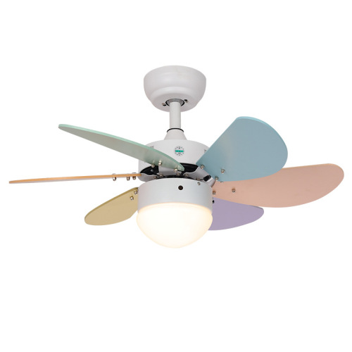 Kid's ceiling fan Light Bedroom Color Fan Light Modern Minimalist mode Family Silent Mini Light ceiling fan