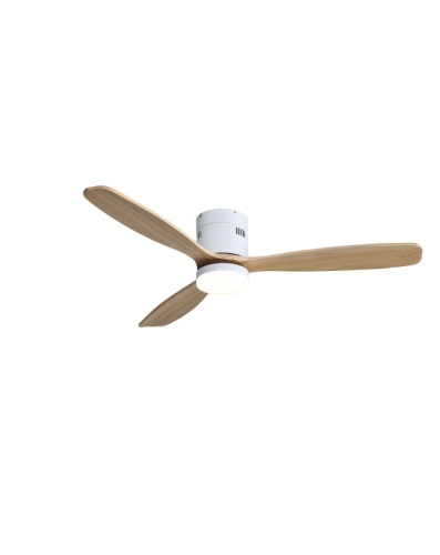 52 Inch Modern Minimalist mode Family Silent Ceiling Fan,3 Solid wood blades  white, black,satin Nickel 3 color available