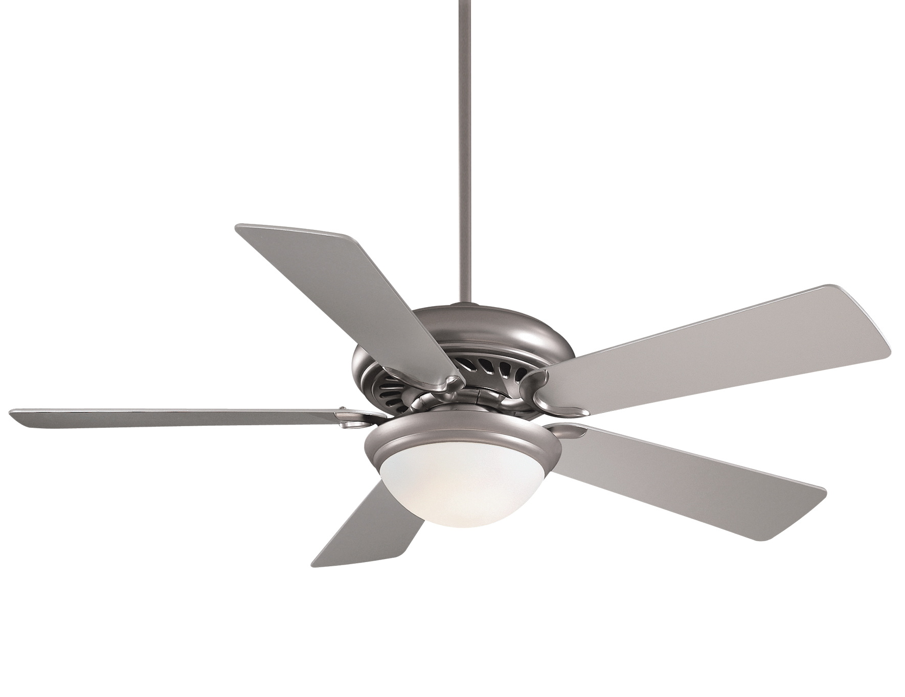 52 inch 5-Plywood Blade LED smart Ceiling Fan for Bedroom,Living Room,Office,Hotel,Villa,White,Satin Nickel finish,2 color available