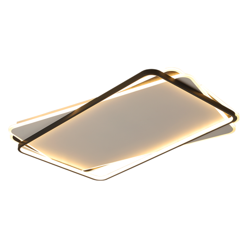 simple three rectangle combination LED ceiling with Aluminum acrylic decoration