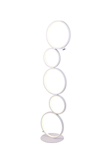 Creative 5 different circle combination with touch dimmable LED floor lamp