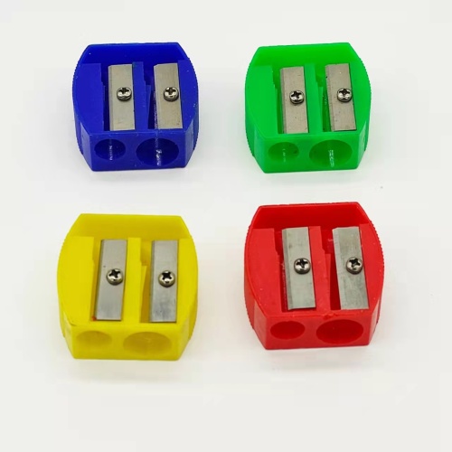 Pear shape large and small holes hole pencil sharpener
