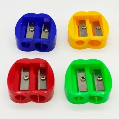 Apple large and small holes hole pencil sharpener