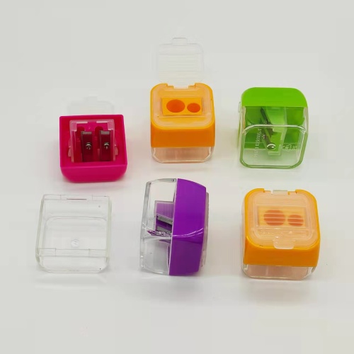 double layer with lid pencil sharpener