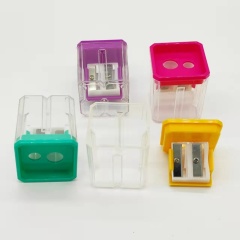 Square originality pencil sharpener；large and small holes pencil sharpener