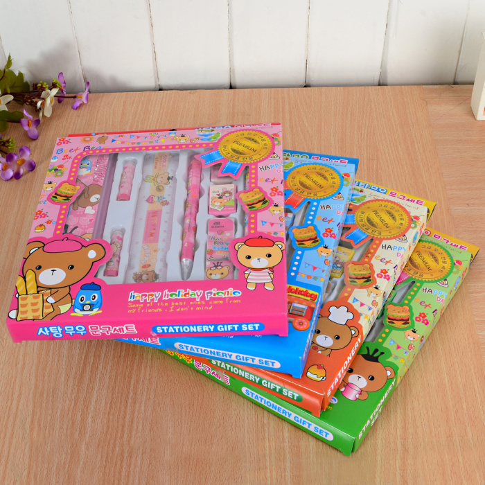nine piece stationery set