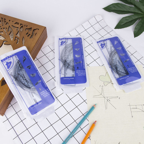 four-piece student drawing set ruler