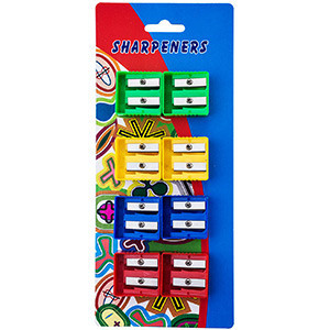 Suction card size hole pencil sharpener