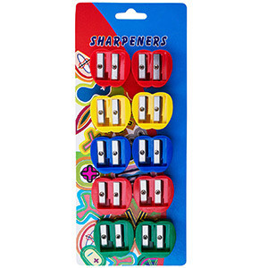 Suction card size hole pencil sharpener