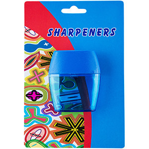 Blister can type pencil sharpener