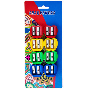 Suction card size hole pencil sharpener