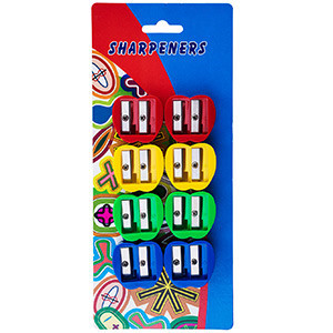 Suction card size hole pencil sharpener